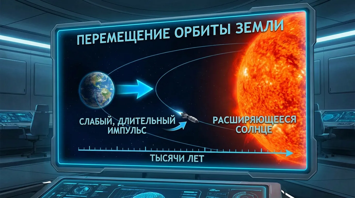 Можно ли отвести Землю от расширяющегося Солнца?